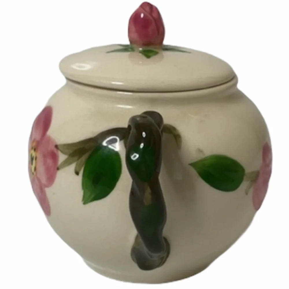 Franciscan Desert Rose Hand Painted Made USA Sugar Bowl & Lid Replacements MCM
